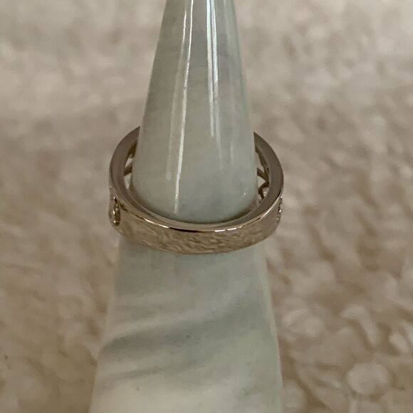 Sterling Silver Flower Swirl Ring - Picture 2 of 4